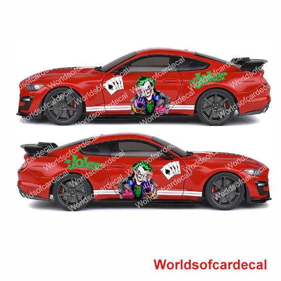 Joker ; Super Hero Villain Inspired Car Side Decal Customizable