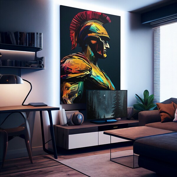 Roman Centurion Poster Etsy