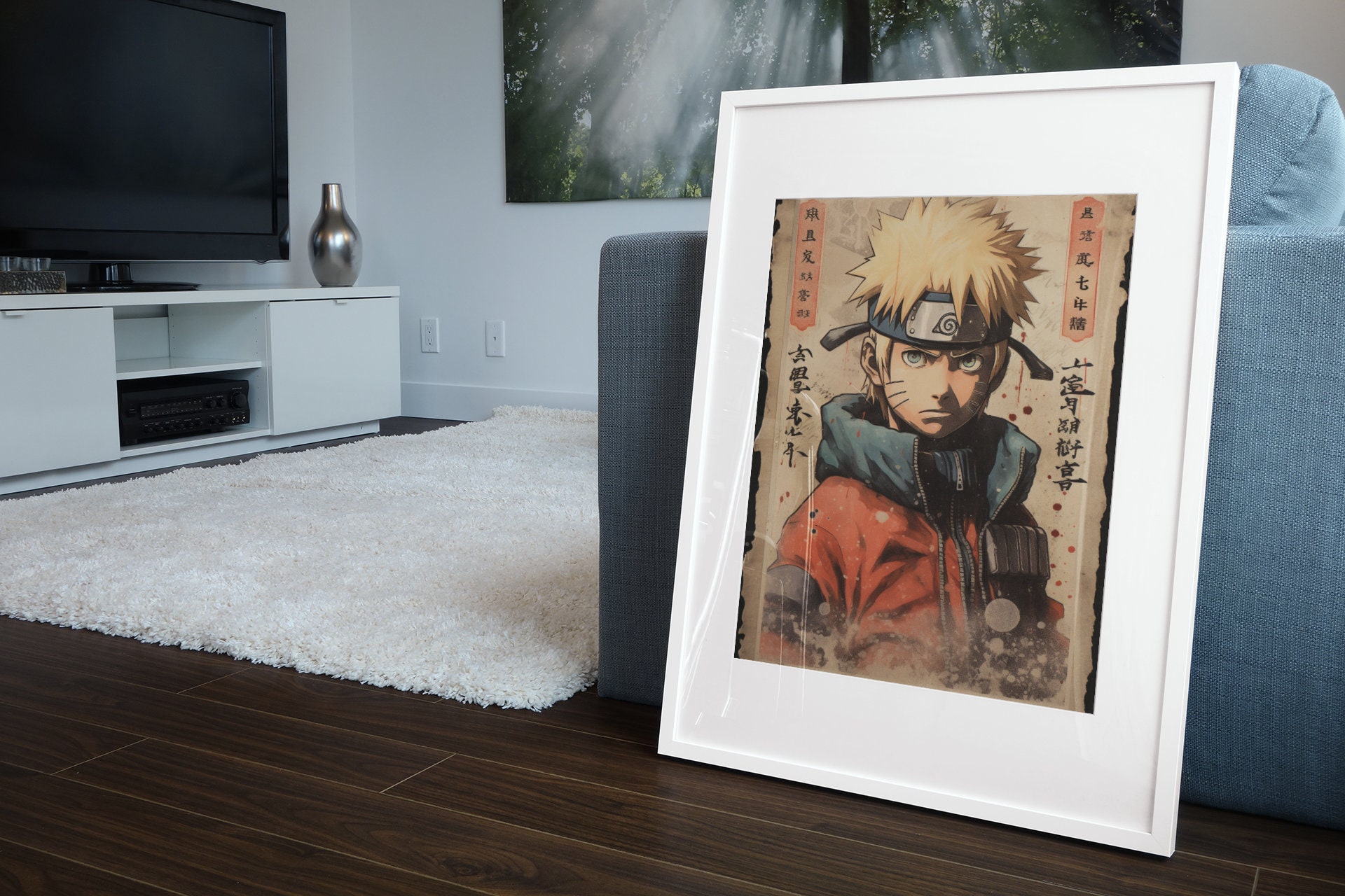 ZJYSM Narutu Umino Iruka Uzumaki Anime Modern Family Bedroom Decor