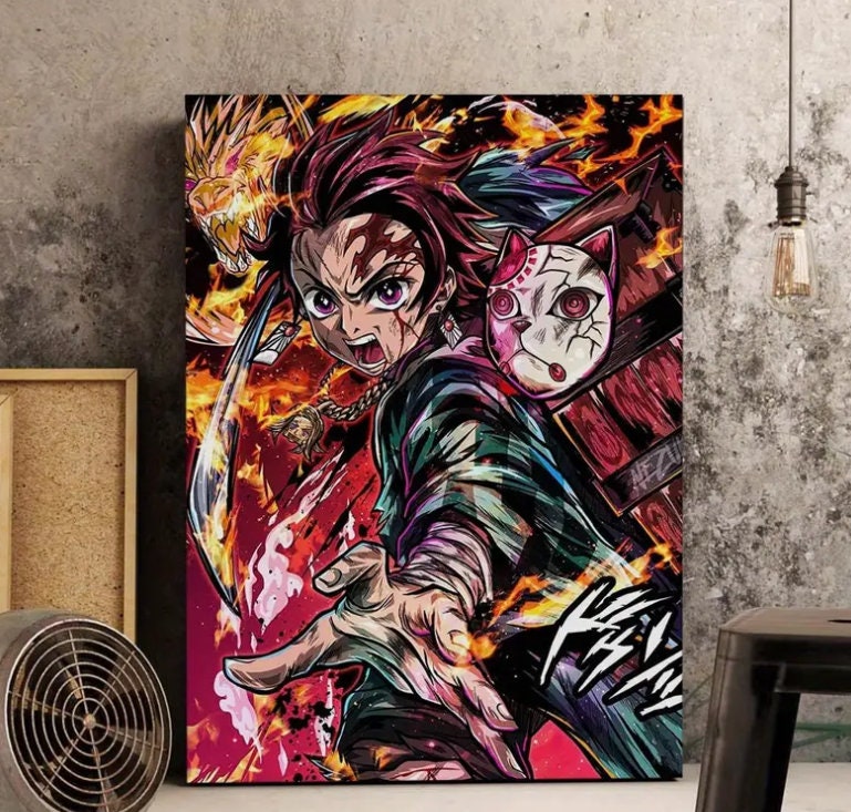 Demon Slayer Tanjiro Kamado Nezuko Kamado Zenitsu Agatsuma Poster 18x12  Inches