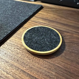 Bamboo and Felt Coaster