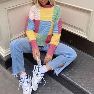 Stickmönster för lapptäcke med citrontröja, amerikanska termer (digital nedladdning)