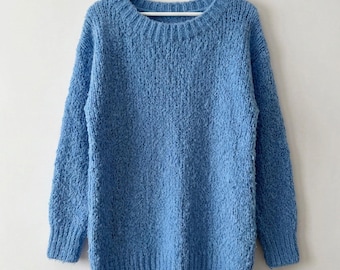 Patina Tunika Strickmuster, Easy Sweater DIY, Handgefertigtes Pullover Muster, Grösse XS-4XL (Digitaler Download)