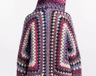Häkelanleitung für eine Strickjacke, einfache Anleitung für eine sechseckige Kapuzenstrickjacke, DIY-Häkelanleitung