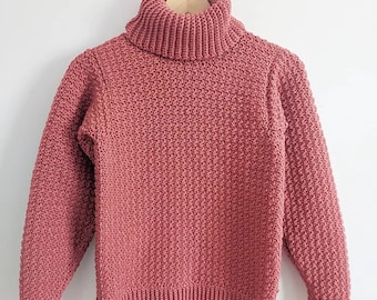Häkelanleitung für einen Avocado-Pullover, Rollkragenpullover in den Größen XS bis 3XL (Digitaler Download)