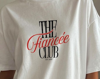 Fiancee shirt gift for Bride shirt Newly engaged fiance t-shirt Future Mrs personalised bridal era gifted