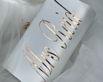 Personalisierte Brauttasche, individuelle Braut-Clutch-Tasche mit meinem Namen, Braut-Handtasche, Initialen-Clutch für die Braut, Geldbörse für Hochzeits-Clutch