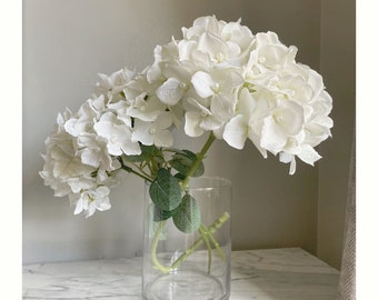 Pearl Wedding Hydrangeas Flower arrangement for Home decor artificial flowers white Home Faux flowers hydrangeas giant Flower arranging