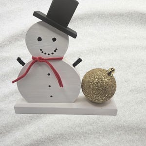 Wooden Snowman