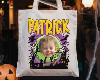 Personalized Halloween Tote Bag, Custom Trick or Treat Tote Bag ...