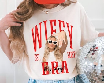 Personalized Mrs Shirt, Bride Shirt, Fiancee Custom Gift, Custom Bridal Retro Shirt, Personalized Wife Era,Bride to be Shirt,Custom Mr Shirt