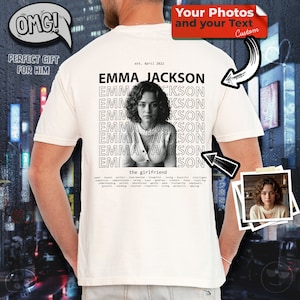 Custom Girlfriend Shirt, Girlfriend Shirt For Boyfriend, Custom Face Shirt, Custom Photo Shirt, Shirt with Girlfriend face, Wife Shirt Gift