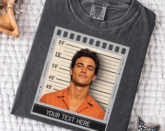 Mugshot Photo Shirt, Custom Mugshot T-shirt, Custom Photo Shirt, Personalized Face Shirt, Personalized Mugshot Photo, Funny Gift Birthday