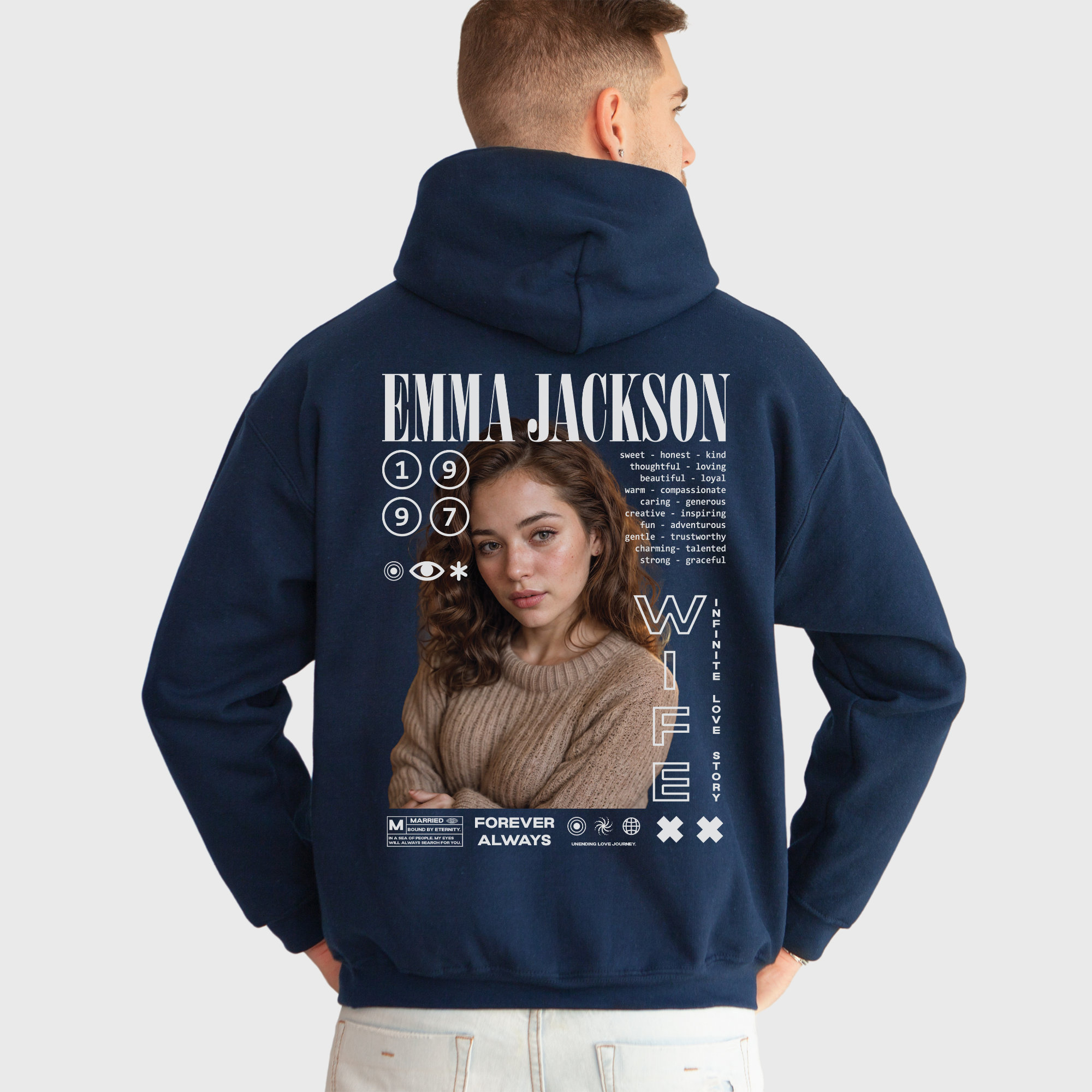 Custom Photo T-Shirt for Girlfriend Gift, Personalized Boyfriend Shirt, Unique Girlfriend Face Tee, Women's Custom Image T-Shirt, Special Occasion Apparel