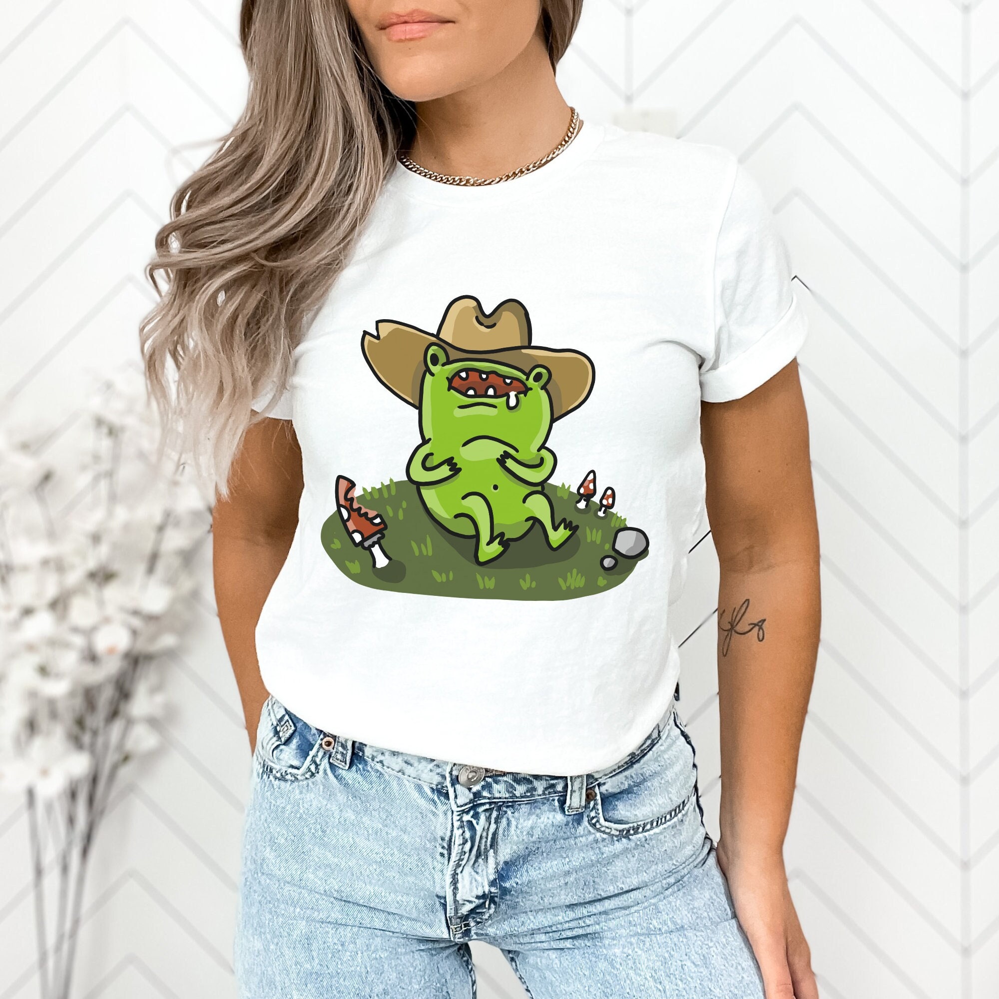 Toad Shirt, Frog Lover Shirt, Frog and Mushroom Tshirt, Mushroom Tshirt ...