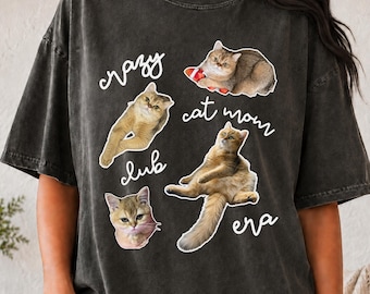 Custom Pet Face Shirt,Custom Pet Photo Name Shirt,Cat Photo Shirt,Personalized Cat Mom Era Shirt,Custom Pet Portrait Tee,Personalized Gift