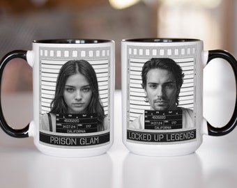 Custom Mugshot Mug, Mugshot Mug, Custom Photo Mug, Personalized Birthday Mug, Personalized Mugs, Bachelorette Party Favor, Personalized Gift