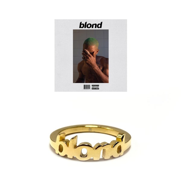 Bague 'blonde' Frank Ocean en or