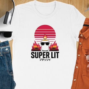 Super Lit Cute Candle Dj Graphic Shirt, Funny candle Dj T-shirt, Super Lit Dj Music Tee, Unique Candle Lover Gift Tee, Cool Dj Candle Design