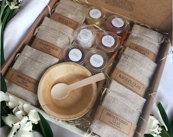 Luxury Extra Large Clay Mask Kit, Creat Your Own DIY/Organic/Eco Friendly/Vegan Friendly Complete With Tools And Information Sheet