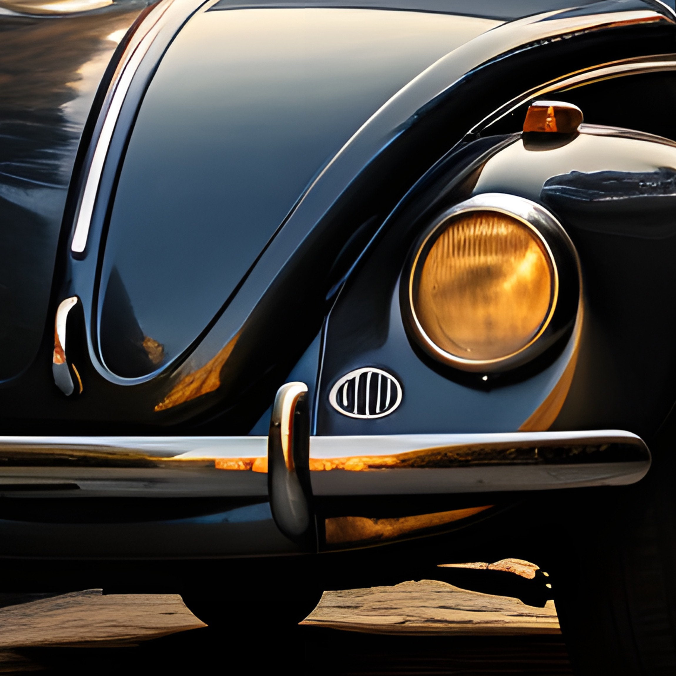 Poster Classic Volkswagen Beetle Wall Art Volkswagen Vintage Etsy