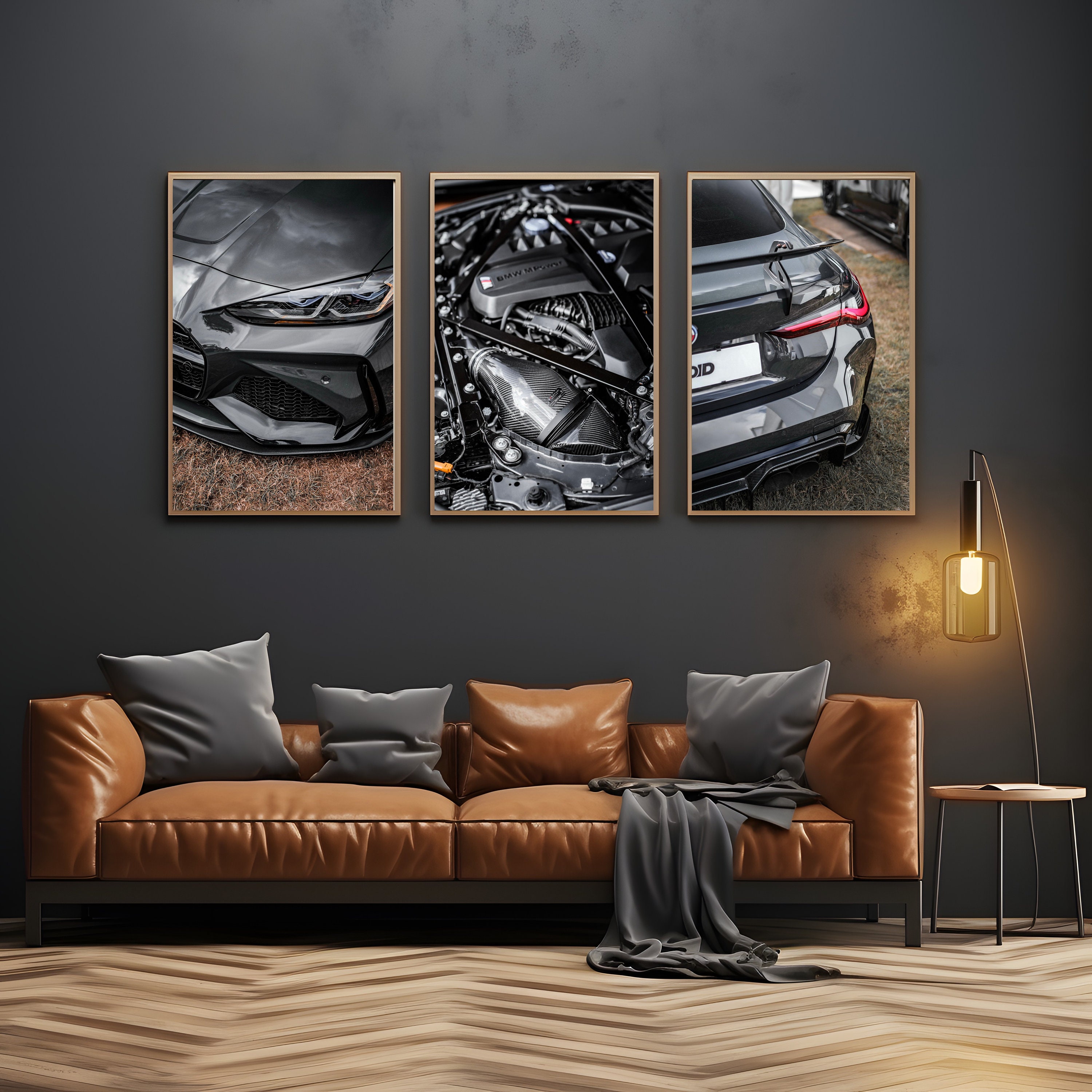 Car Wall Art, BMW Canvas Art, 5 Panels BMW Wall Art, Black BMW Print, Bmw  E30 Poster, Garage Wall Decor, Dad Gift, Super Car, Birthday Gifts 