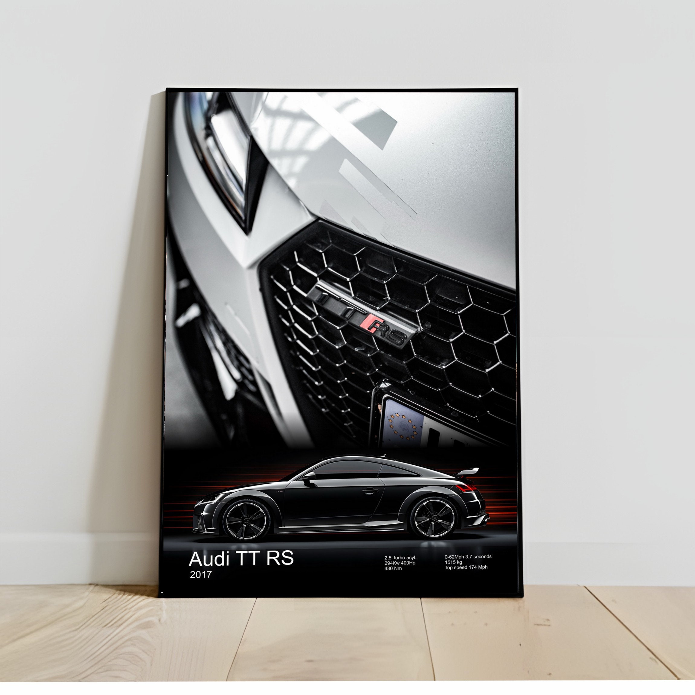 Monogramme de modèle arrière noir gamme RS - Accessoires Audi