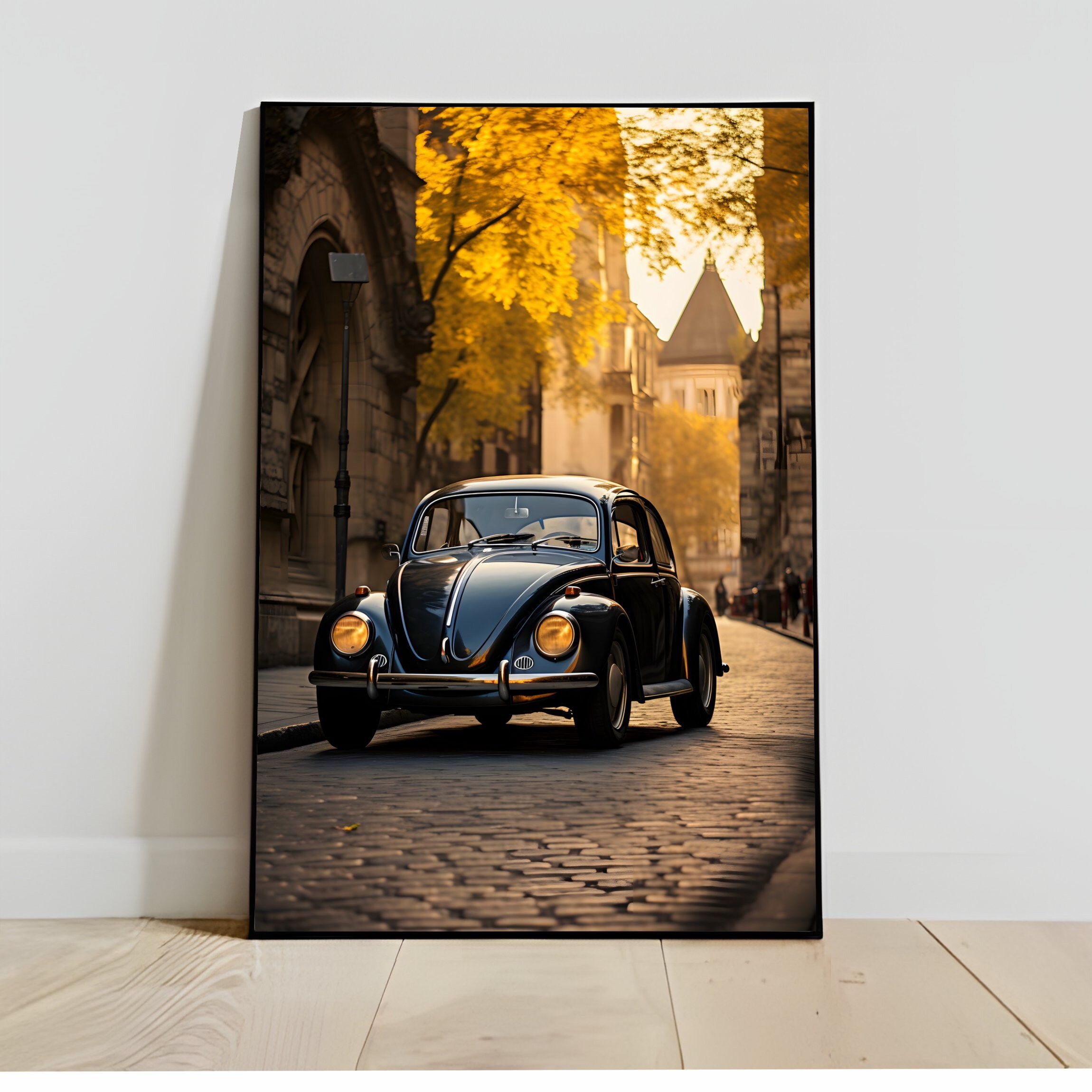 Poster Classic Volkswagen Beetle Wall Art Volkswagen Vintage Etsy