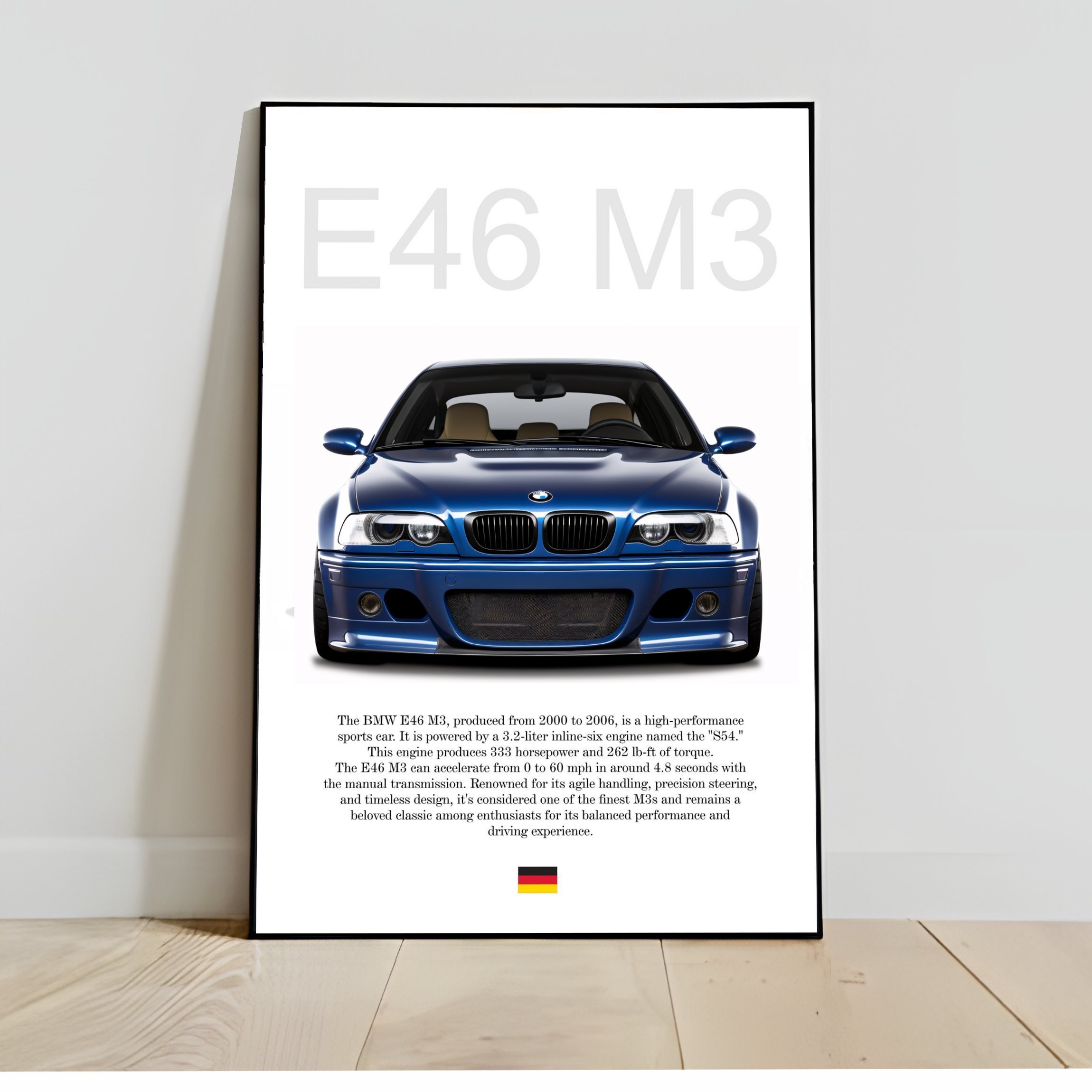 BMW E46 Nierenstreben EDELSTAHL Nieren Streben Stangen gebürstet Tuning  V-Brace
