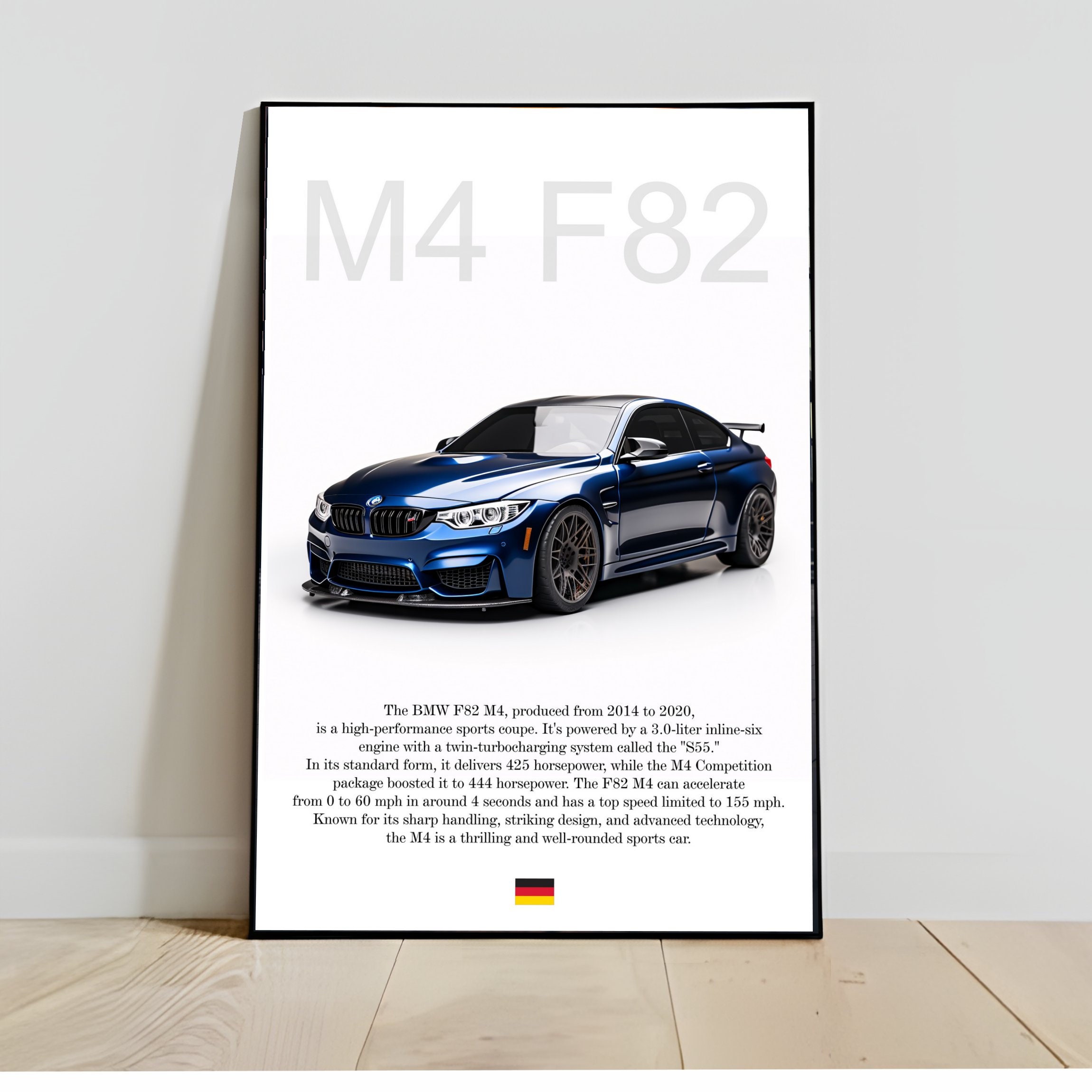BMW M4 G82 Competition Wall Art Prints BMW Big Wall Decoration Supercar Art  BMW Canvas Set for Wall Decor Gift for Him Cool Office Decor 