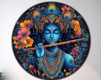 Shiva Wall Decor UV Print Flat Tempered Glass Hindu Home Accent Abstract Design Housewarming