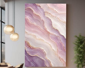 Iridescent Mother of Pearl Tempered Glass Print Wall Art, Modern Coastal Decor Art, Abstract Tempered Glass Wall Decor Art
