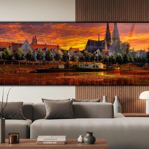 Tempered Glass Wall Art-Wall Decor--Glass Printing-Large Wall Art-Wall Hangings-Sunset View Wall Art ,Home Decoration,House Warming Gifts