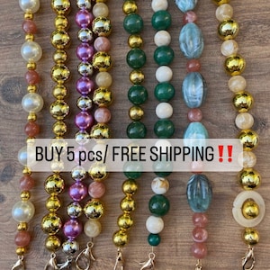Colores, Reemplazo, Acrílico, Resina, Metal, Monedero, Cadena, Correas para Bolsos de Mano, Hombro, Asas de Bolsos, Ganchillo, Perlas, Hechos a Mano