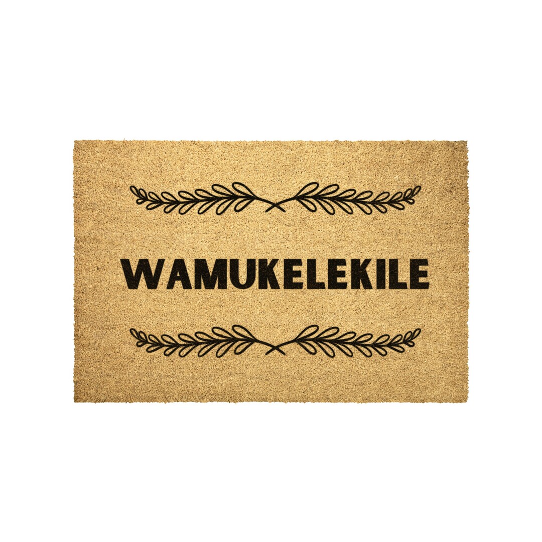 Zulu Coir Doormat Wamukelekile Doormat Zulu Gift Etsy