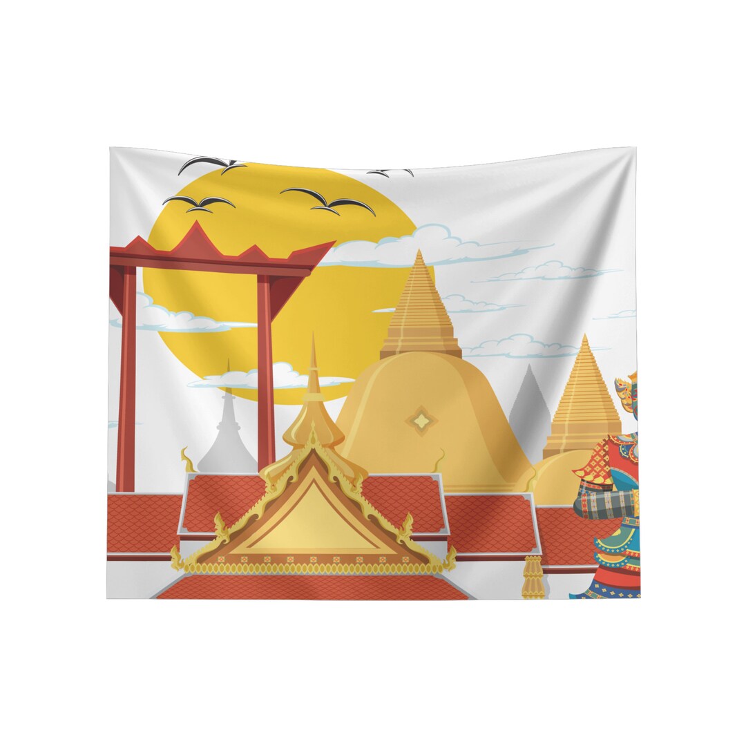 Thailand Wall Tapestry Backdrop Thailand Tapestry Hanging Etsy