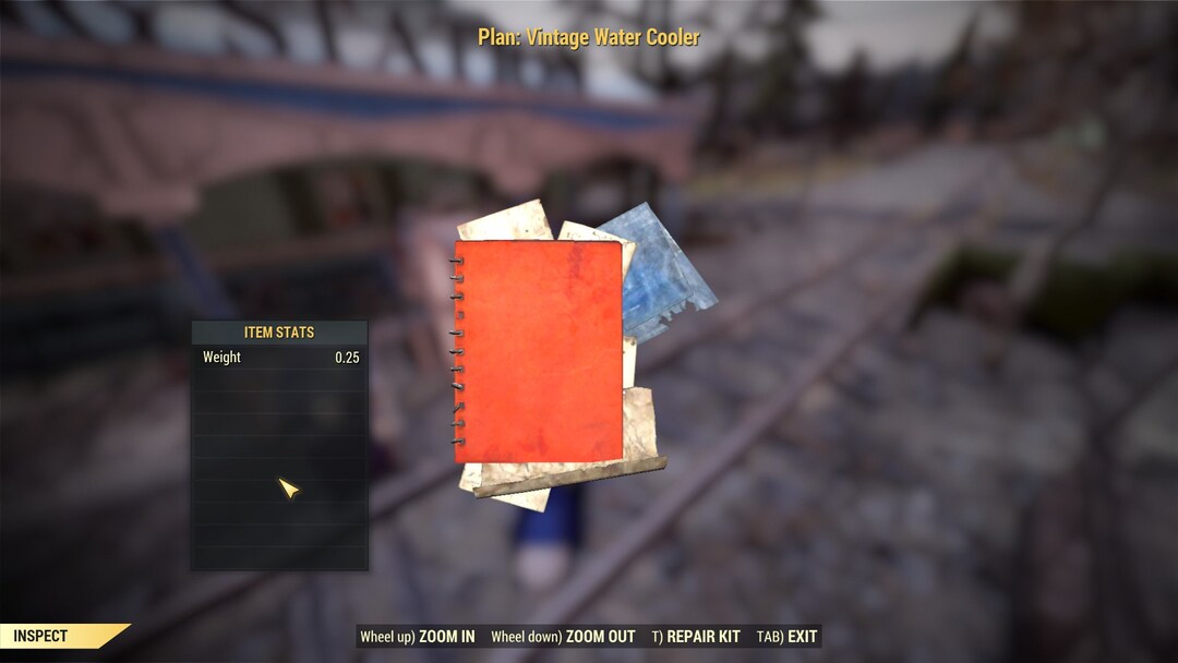 Fo76 PC Vintage Water Cooler Plan fast Delivery Etsy