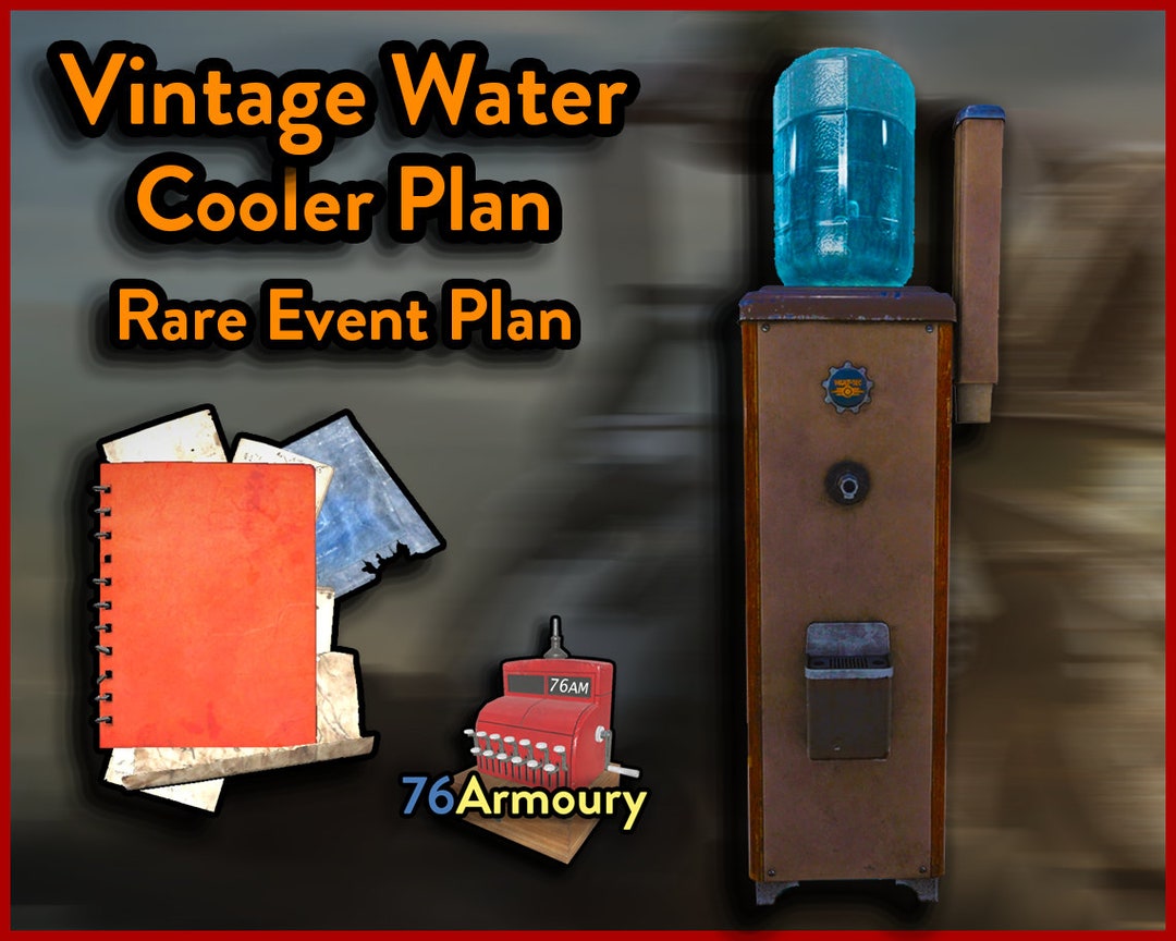 Fo76 PC Vintage Water Cooler Plan fast Delivery Etsy