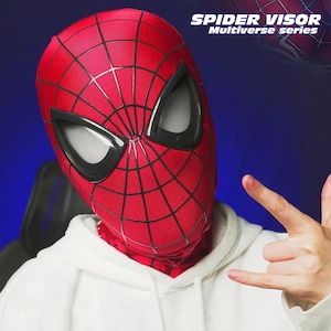 Custom Spider Visor, LED Eyes Moving Eyes Ring Controller