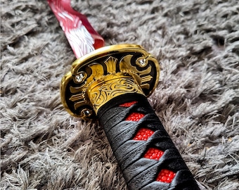 Rivers of Blood Katana, Elden Katana Ring Cosplay Metal Sword, Collection Gift for him, Gift for him, Medieval Fantasy