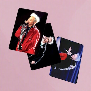 55 cartoline fotografiche del tour mondiale G Dragon 2025, gadget G-Dragon, gadget BigBang G Dragon Kpop, King of Kpop