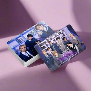 Cartões fotográficos Stray Kids 55 unidades, cartões escolares mágicos SKZ, produtos Stray Kids, Bang Chan, Lee Know, Changbin, Hyunjin, Han, Felix, Seungmin, I.N.