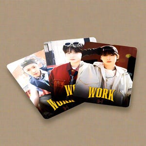 55 cartes photo pour album Ateez, produits dérivés Ateez, cartes photo K-pop, produits dérivés Kpop, cartes photo travail Ateez