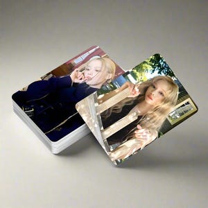 Cartões de boas festas AESPA 2025 - 55 unidades, Karina, Inverno, NingNing, Giselle, Aespa Kpop, cartões de fotos K-pop, presentes Kpop, produtos Aespa