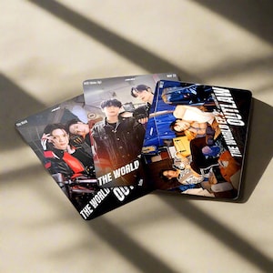 55 cartoline fotografiche dell'album Ateez, merchandising Ateez, cartoline fotografiche K-pop Ateez Bouncy, merchandising Kpop, Ateez Bouncy