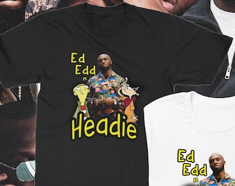 ED EDD n HEADIE Tee - Headie One Ed Edd n Eddy Mashup T-Shirt pour les amateurs de dessins animés et de rap