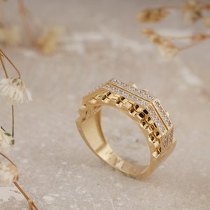 Elegant 14K Gold Stacking Ring for Women - Dainty Minimal Jewelry - Gift for Her