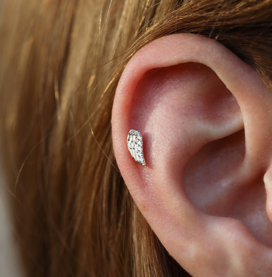 【wing bling】[14K post] evan cubic one-touch ring earring il_1080xN.5687505147_el4q.jpg