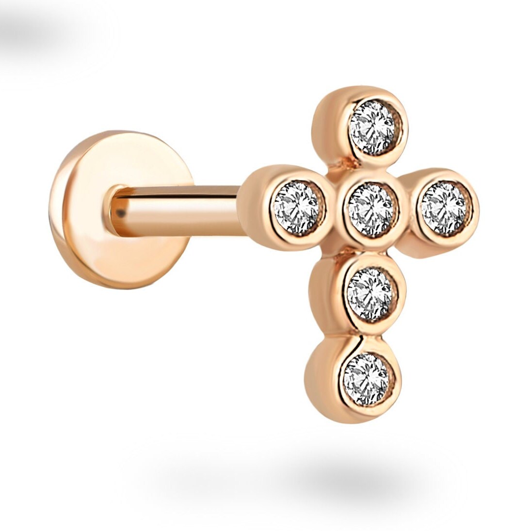 ピアス STONEHENgE Love Knot 14K Piercing Sparkly SHOP - LOVE KNOT 러브노트 - 스톤헨지