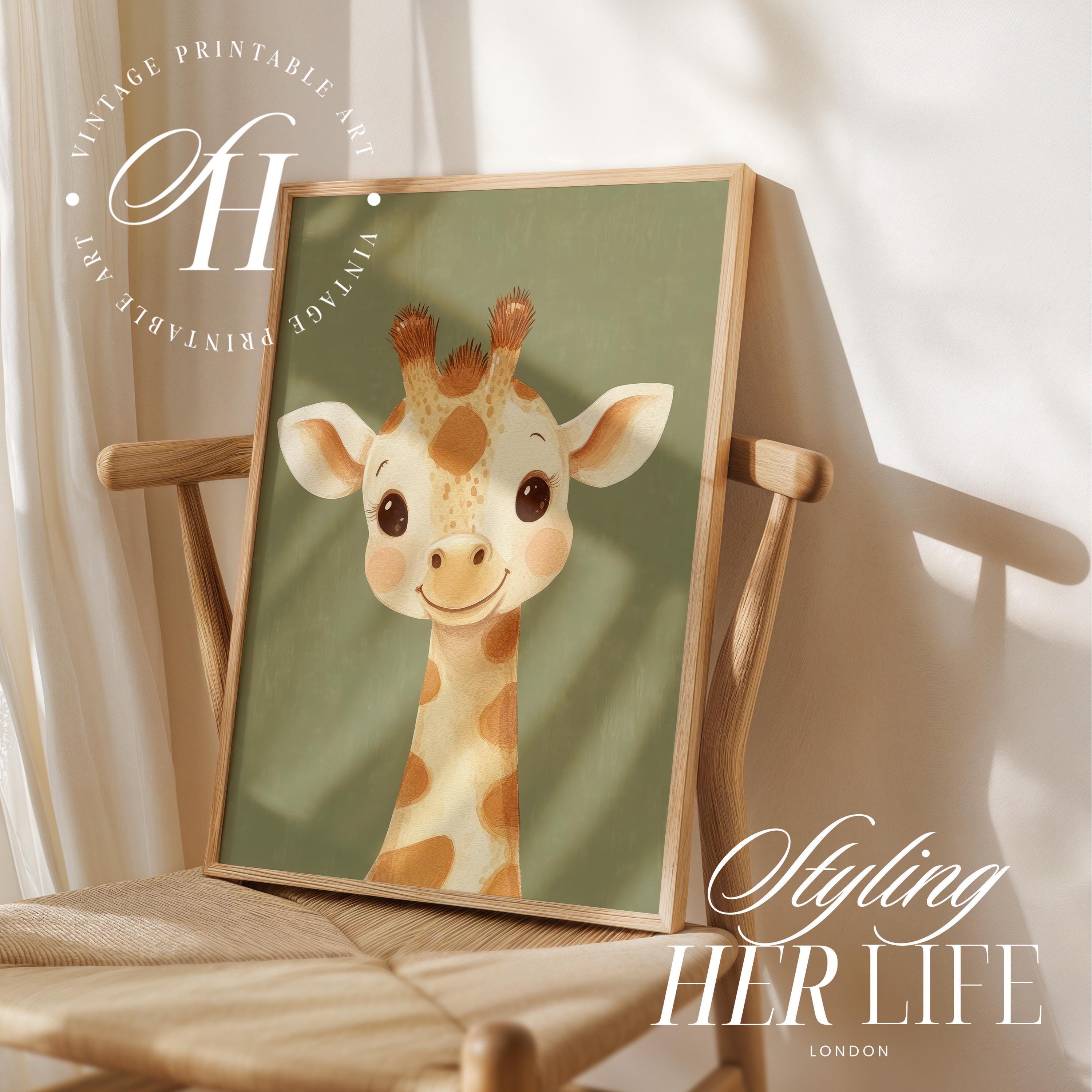 Nursery Art Prints: Animal Gallery Wall Set, Kids Room Decor (digital ...